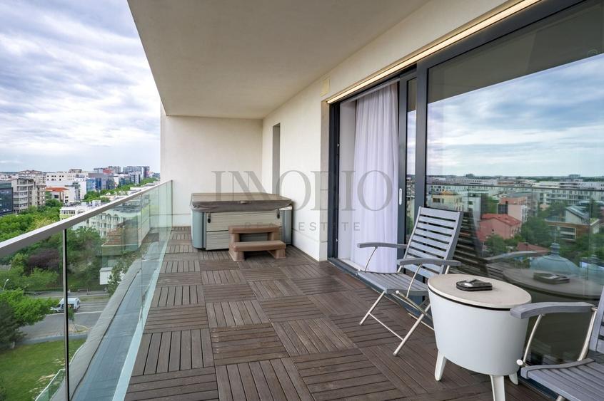 Apartament cu 4 camere, mobilat în Herăstrău