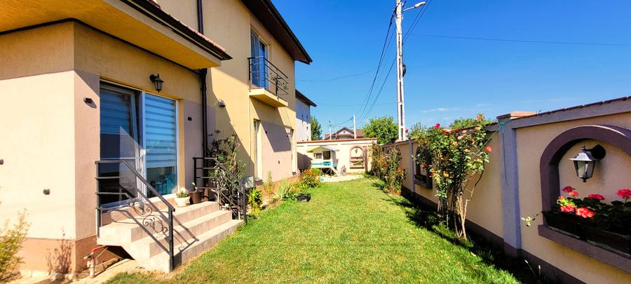 Casă P+1 complet mobilată, panouri fotovoltaice, grădină amenajată – Domnești, S - 4