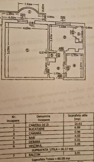 Garsoniera de vanzare, Bucuresti, Sector4, zona metrou Brancoveanu - 1