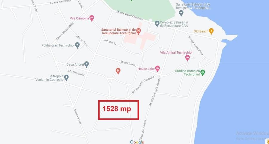 Teren 1528 mp - Oras Techirghiol - Gradina Botanica - 1