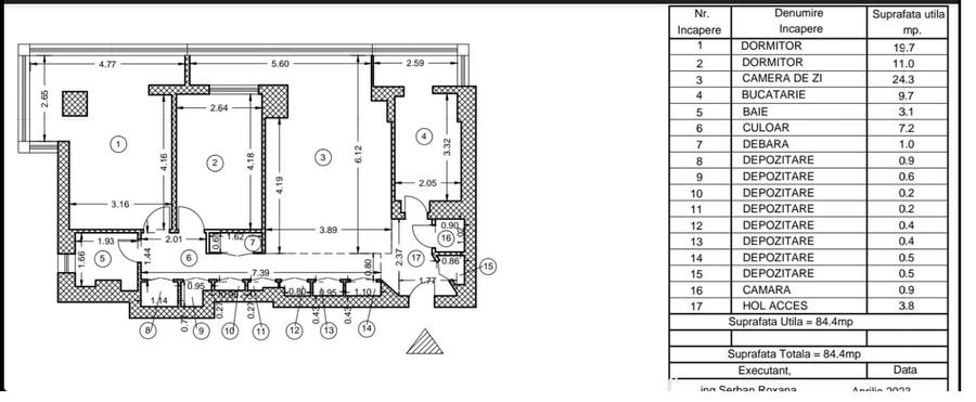 3 camere Rond Berceni - 13