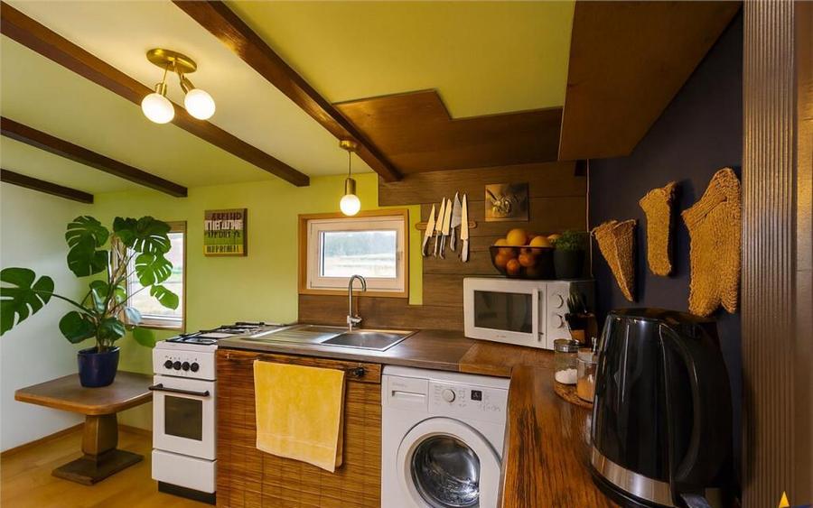 FILM3D!Cabana cu autenticitate, mobilata,utilata,teren700mp, - 4