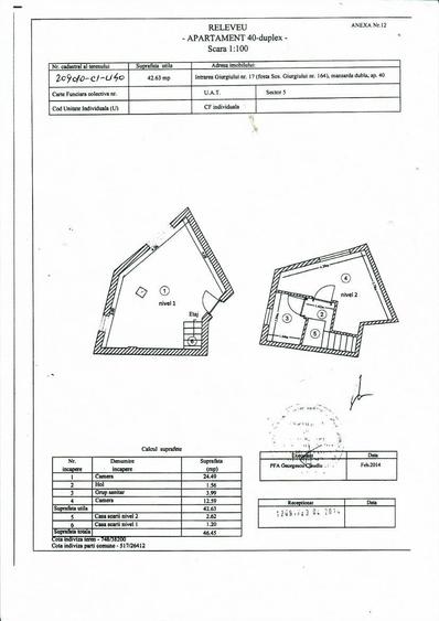 Apartament 2 camere cu scara interioara si centrala proprie, bloc nou - 7
