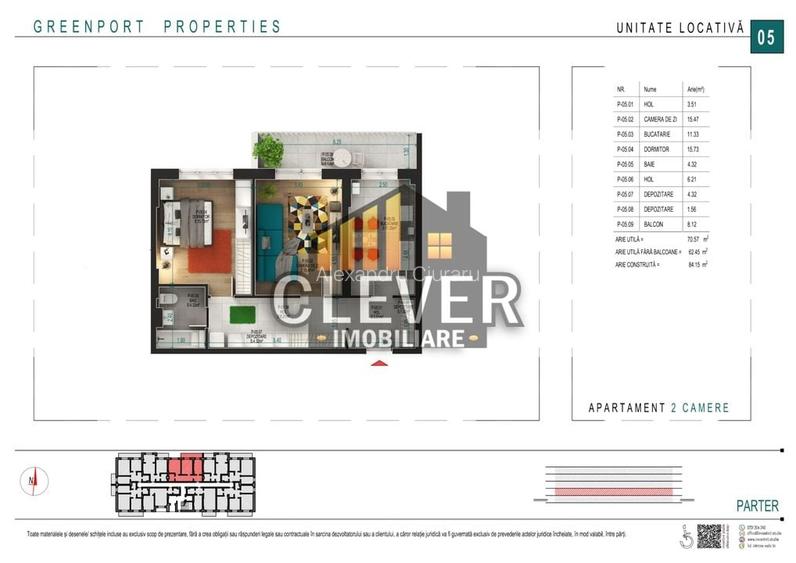 Apartament 2 camere 70mp Theodor Pallady Parcare Bonus