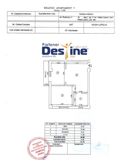 Comision 0% - Apartament 2 camere 50 mp Et. 1, mobilat si utilat loc de Parcare - 16