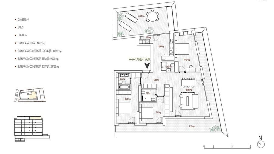 4 CAMERE || PENTHOUSE || PANORAMA UNICA VIRGILIU 4 CAMERE || PENTHOUSE || PANORAMA UNICA VIRGILIU