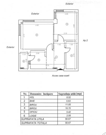 Apartament decomandat Bloc NOU - zona Milcov - 18