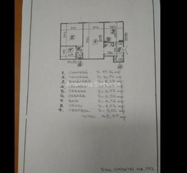 Apartament 2 camere, Tei