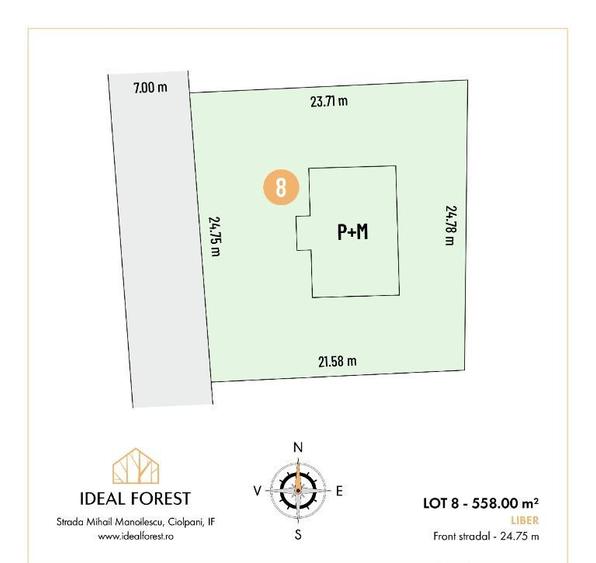 Lot de teren cu autorizatie si proiect casa 558mp! Snagov - 3