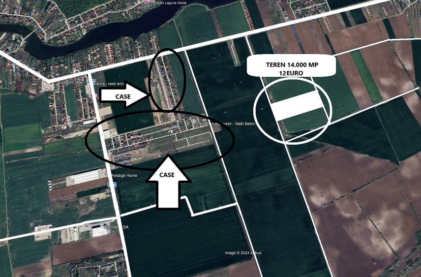 Direct Proprietar - MOARA VLASIEI  - 12 euro/mp - langa ansambluri rezidentiale - 2