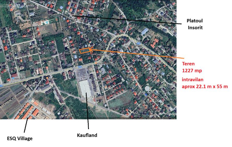 Schimb teren 1227 mp Iasi , 4km de Palas, Galata Deal, Kaufland, cu apartament i - 1