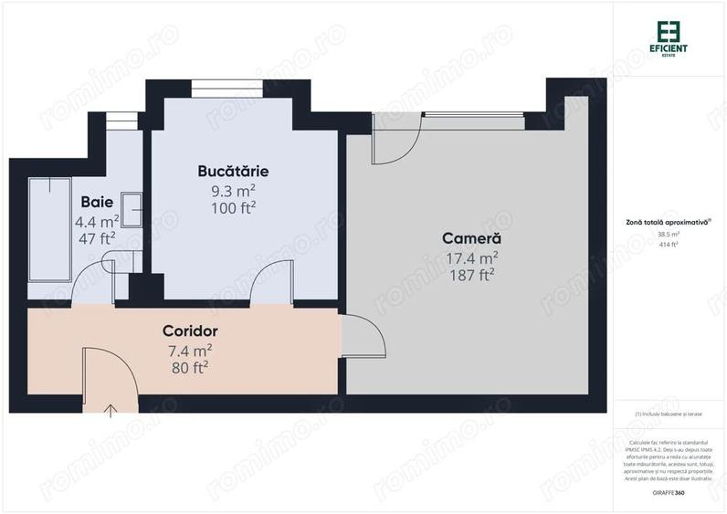 Rate la dezvoltator - Apartament nou cu o camera etajul 2 - Timi?oara - 10