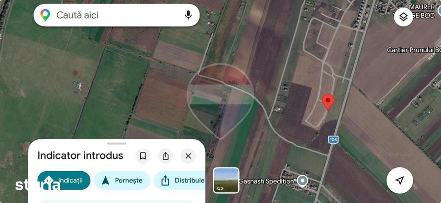 Teren de 547 mp, în Bod