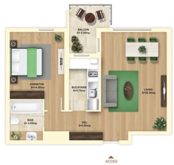 AP. 2 CAMERE - NUSCO CITTA, LOC PARCARE, CENTRALA PROPRIE, BLOC NOU - 8