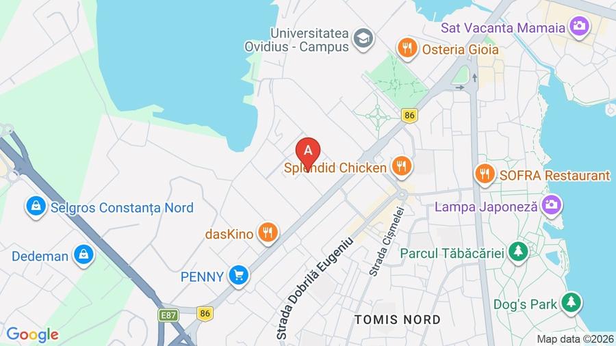 Apartament cu 2 camere semidecomandat, mobilat în Tomis Nord