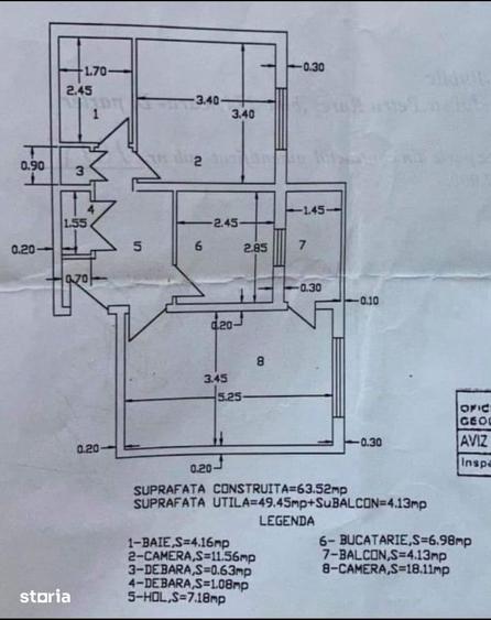 Apartament cu 2 camere, ETAJ 2, mobilat ?i utilat, VASLUI - zona CRUCE - 7