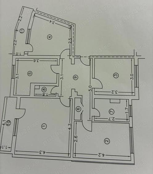 Apartament 4 cam, vis-a-vis Profi, Pucioasa - 1