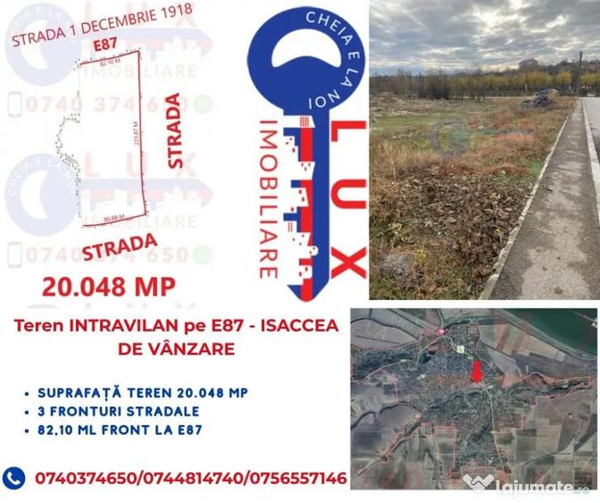 ID 7743 Teren INTRAVILAN pe E87 - ISACCEA - 6