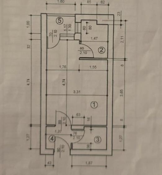 Garsoniera zona Garii Nicolina, etajul 3, eliberare rapida - 1