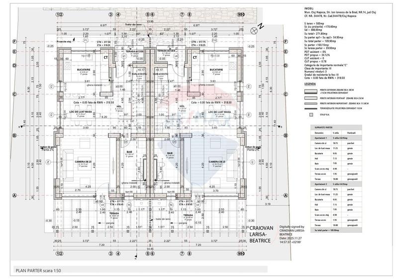 Duplex 5 camere, 60mp terase, zona linistita, comision 0 - 7