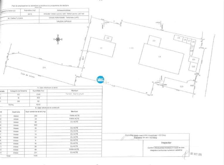 Teren de vanzare - intravilan Valea Lupului - 1