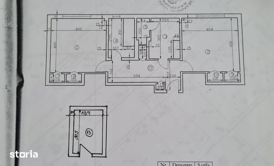 Apartament cu 2 camere în Rahova