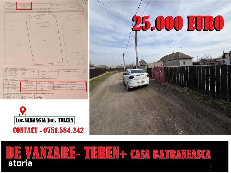 TEREN + CASA BATRANEASCA LOC. SABANGIA jud Tulcea - 7
