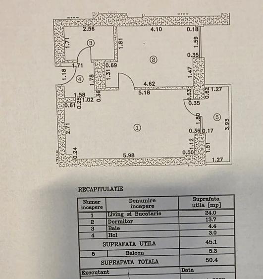 Apartament cu 2 camere în Aviației