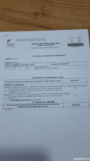 Teren în Moara Vlăsiei