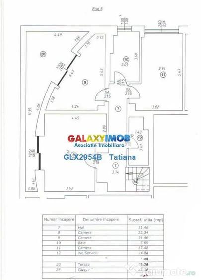 Apartament cu 5 camere decomandat în Primăverii