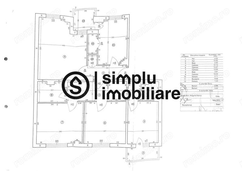 Apartament 4 camere decomandat 1 Mai et 3/4 - 8