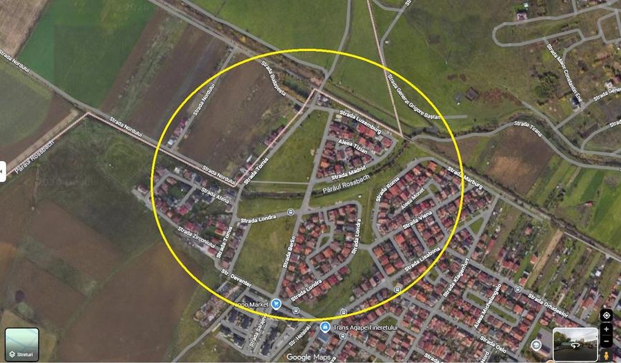 Teren intravilan de constructii 928 mp in Sibiu -  cartier Tineretului - 1