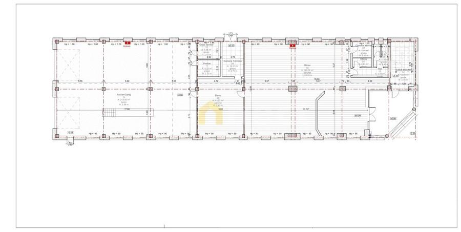 Hala de Inchiriat 230 mp + Spatiu Birouri 240mp, Floresti, Parcare 20+ TIRuri - 5