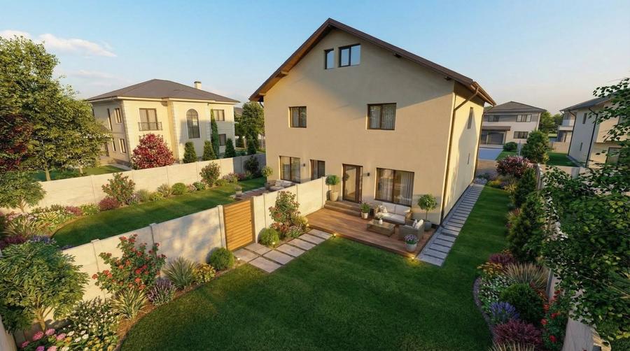 Case individuale unite, 4 camere, toate utilitatile, STB, Comision 0 - 11