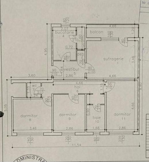 Apartament 4 camere, 2 bai 93 mp Zona de Vest, etaj 3/4 - 1