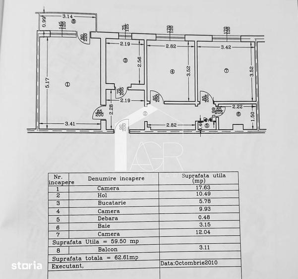 Apartament cu 3 camere, decomandat, zona Republicii - 4