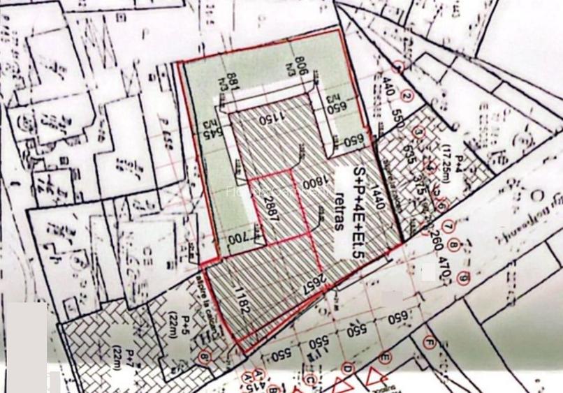 Grozavesti, teren 890 mp, S+P+4