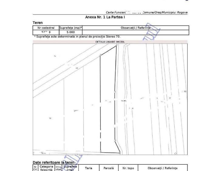 Cota de 1/2 din teren extravilan, comuna Rogova, Jud Mehe... - 3