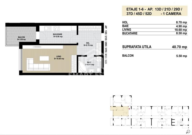 COMISION 0 - Garsoniera decomandata - Grand Arena - 2