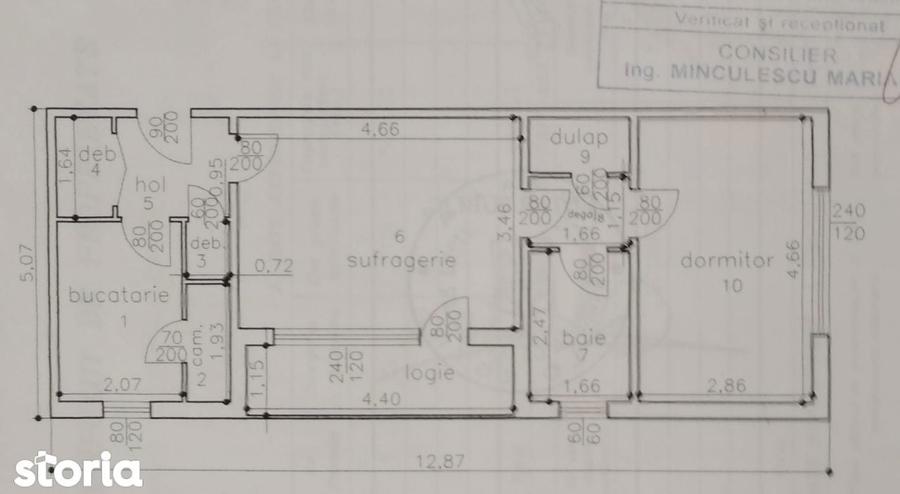 Apartament 2 camere, zona Nord, Cibinului (IDT516) - 8