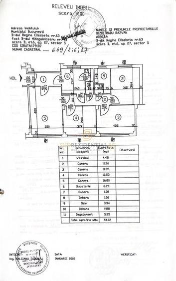 Apartament 4 camere in zona ultracentrala, acces metrou Izvor - 0% Comision! - 6