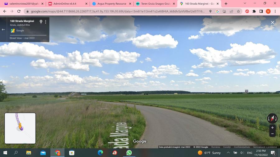 Teren agricol extravilan de 6200 mp, în Gruiu
