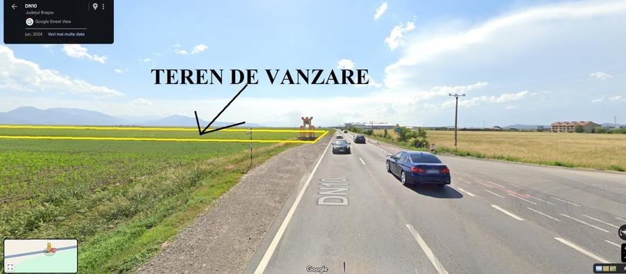Teren Construcții extravilan de 8900 mp, în Prejmer