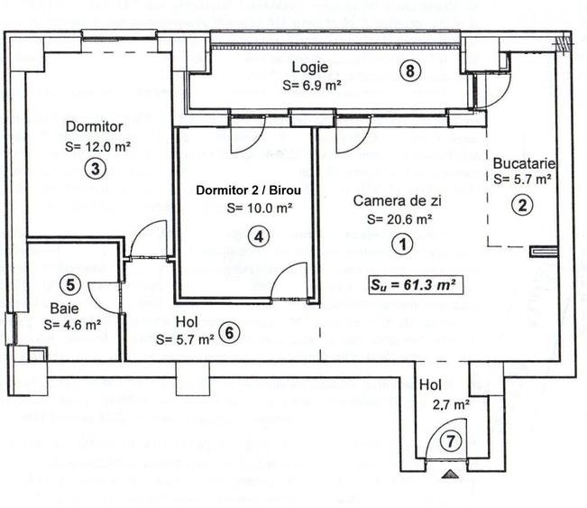 Apartament cu 3 camere în Ultracentral