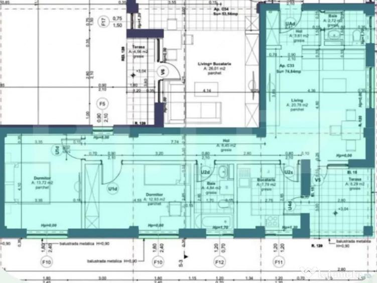 OFERTA-Apartament 3 camere 75 mp bloc nou zona Lipovei- Loc - 3