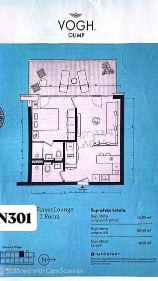 OCAZIE, investitie Litoralul Romanesc zona OLIMP/ 2 camere de vanzare 72mp - 20