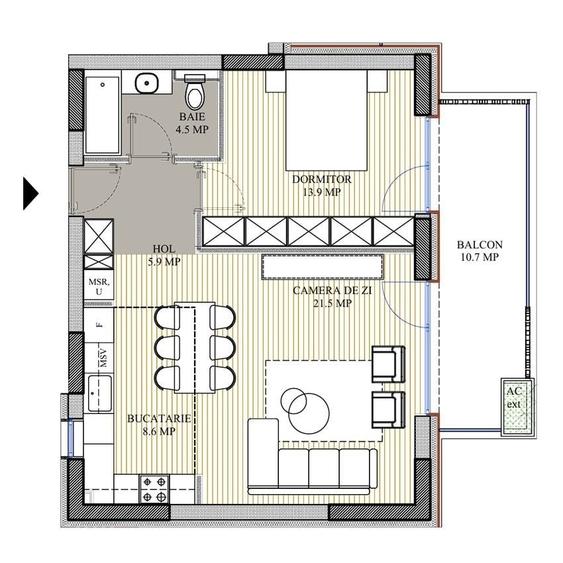 🏡 Apartament 2 camere | Decebal – Muncii | Proiect premium final 2026 - 2