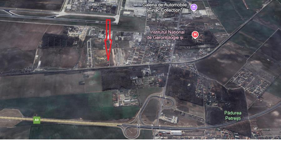 Otopeni-Ferme, teren intravilan 3.415mp, 46.65ml deschidere - 5