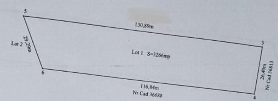 Teren Isanlita INTRAVILAN - 3266 MP - Ideal pentru investitie - 2