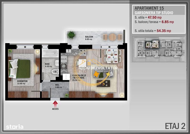 Ansamblu modern Pret promo Metrou Teclu Pallady titan - 8